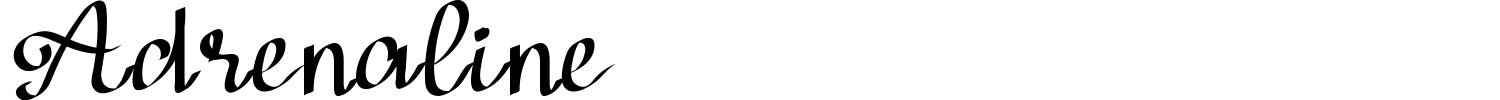 Adrenaline Font preview