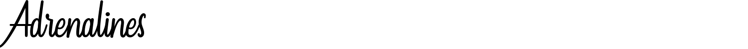 Adrenalines Font preview