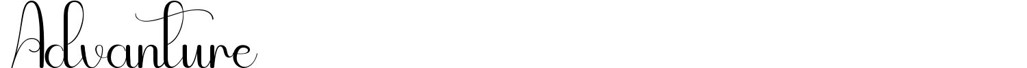 Advanture Font preview