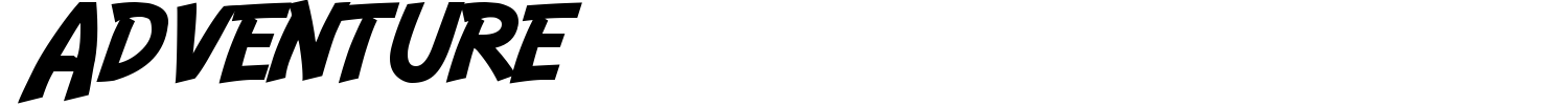 Adventure Font preview