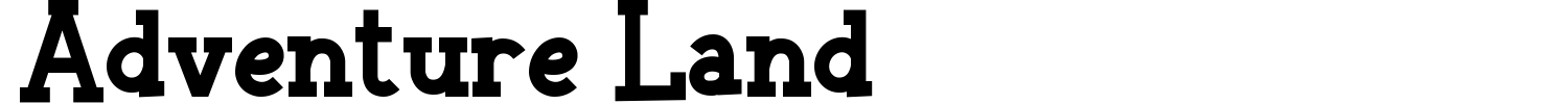 Adventure Land Font preview