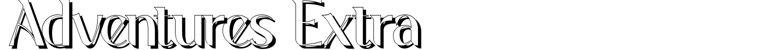 Adventures Extra Font preview
