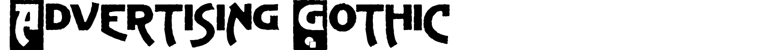 Advertising Gothic Font preview