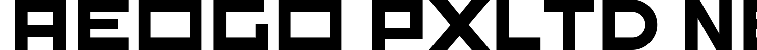 Aeogo Pxltd Next Font preview