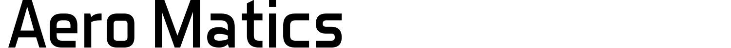 Aero Matics Font preview