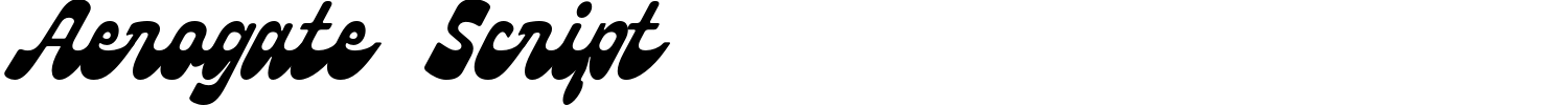 Aerogate Script Font preview