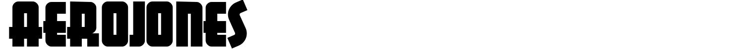 Aerojones Font preview