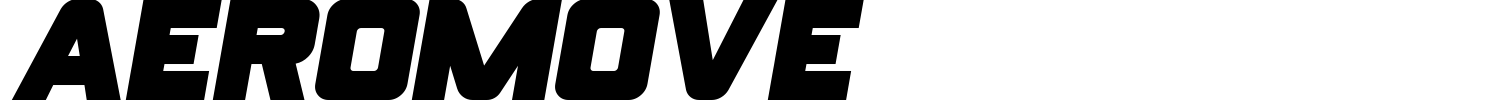 Aeromove Font preview