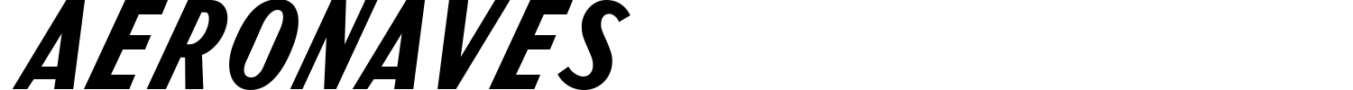 Aeronaves Font preview