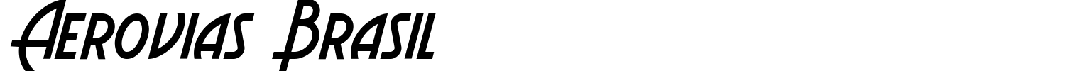 Aerovias Brasil Font preview