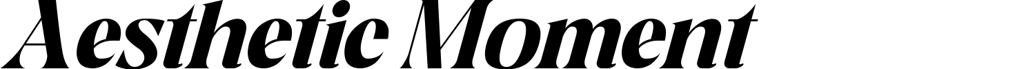 Aesthetic Moment Font preview