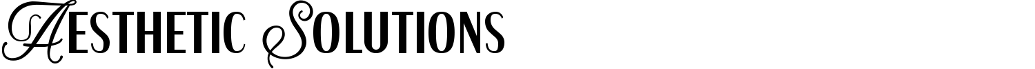 Aesthetic Solutions Font preview