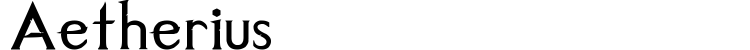 Aetherius Font preview