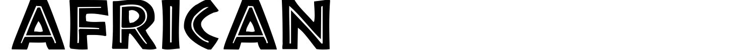 African Font preview