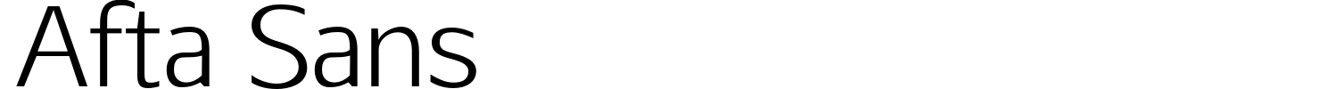 Afta Sans Font preview