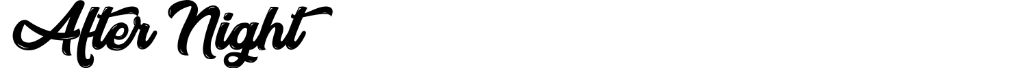 After Night Font preview