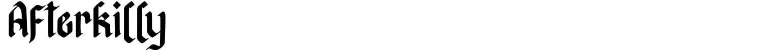 Afterkilly Font preview
