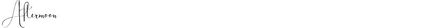 Aftermoon Font preview