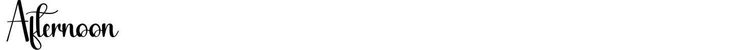 Afternoon Font preview