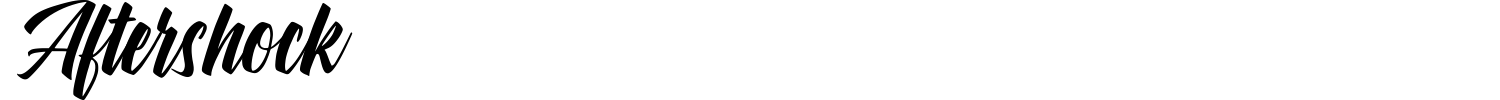 Aftershock Font preview