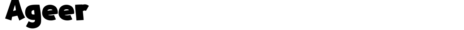 Ageer Font preview