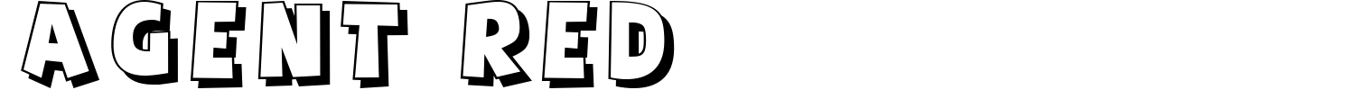 Agent Red Font preview