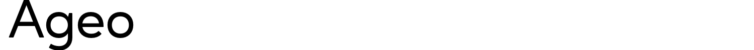 Ageo Font preview