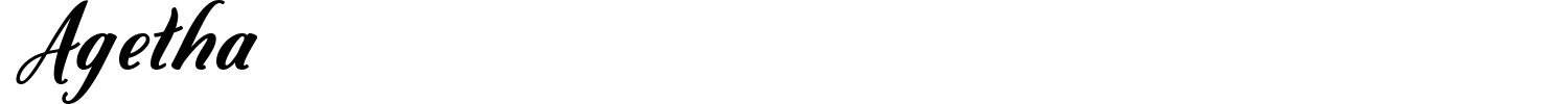 Agetha Font preview