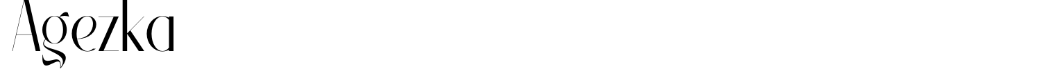 Agezka Font preview