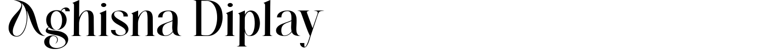 Aghisna Diplay Font preview