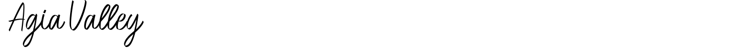 Agia Valley Font preview