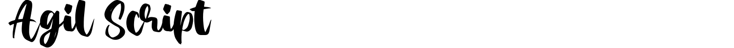 Agil Script Font preview