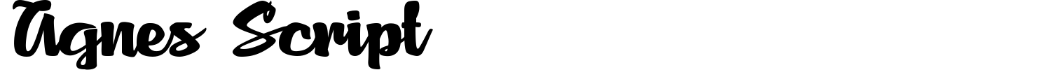 Agnes Script Font preview