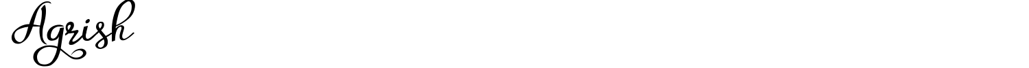 Agrish Font preview