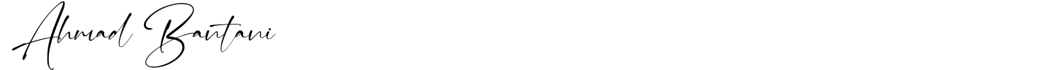 Ahmad Bantani Font preview