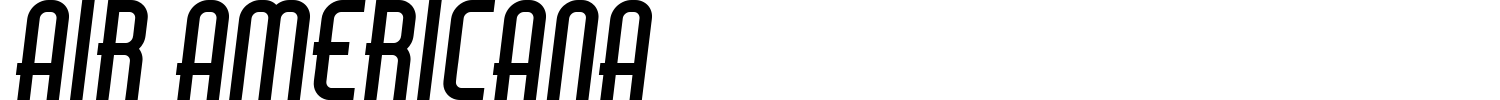 Air Americana Font preview