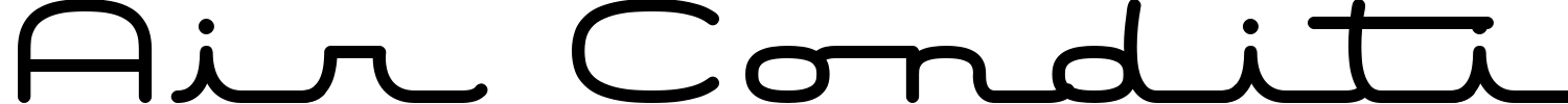 Air Conditioner Font preview
