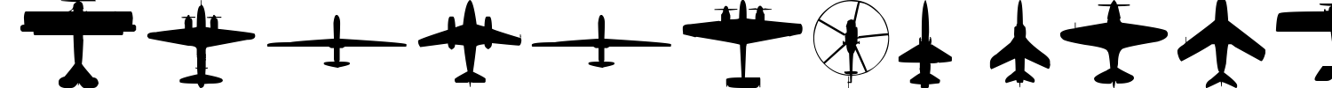 Aircraft Identification Military Font preview