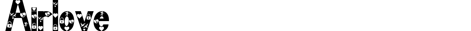 Airlove Font preview