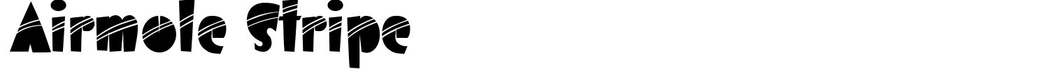 Airmole Stripe Font preview