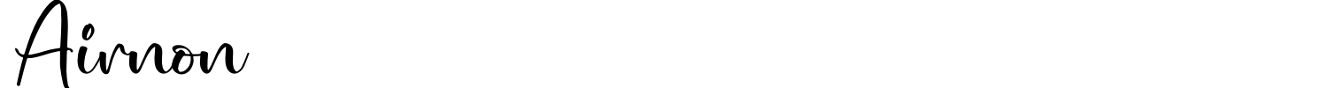 Airnon Font preview