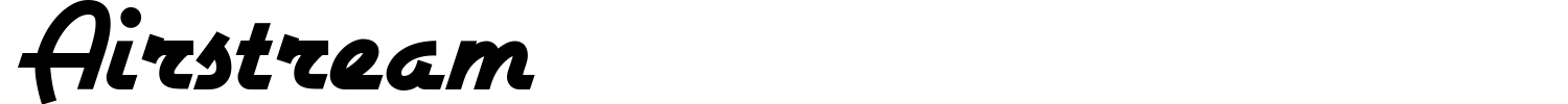 Airstream Font preview
