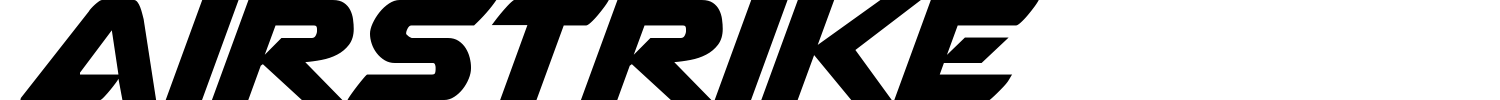Airstrike Font preview