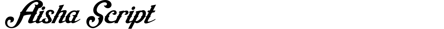 Aisha Script Font preview