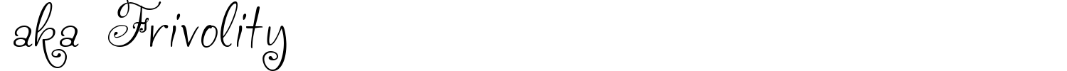 Aka Frivolity Font preview