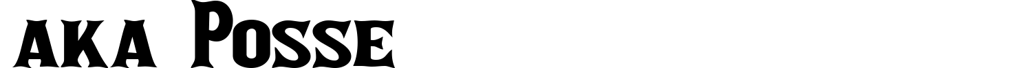 Aka Posse Font preview