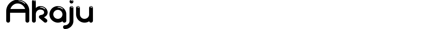 Akaju Font preview