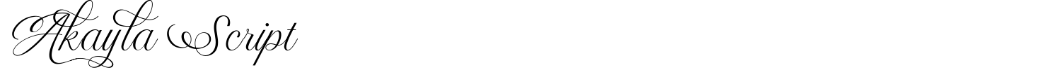 Akayla Script Font preview