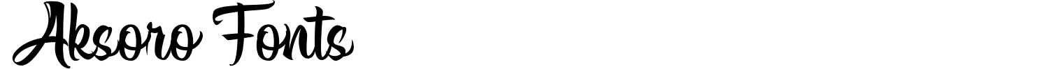 Aksoro Fonts Font preview