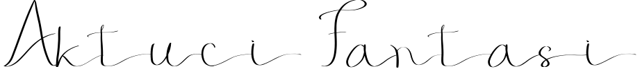 Aktuci Fantasi Font preview